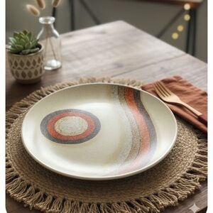 Vintage 1970's Mikasa Indian Feast Rising Sun dinner plate set of 2